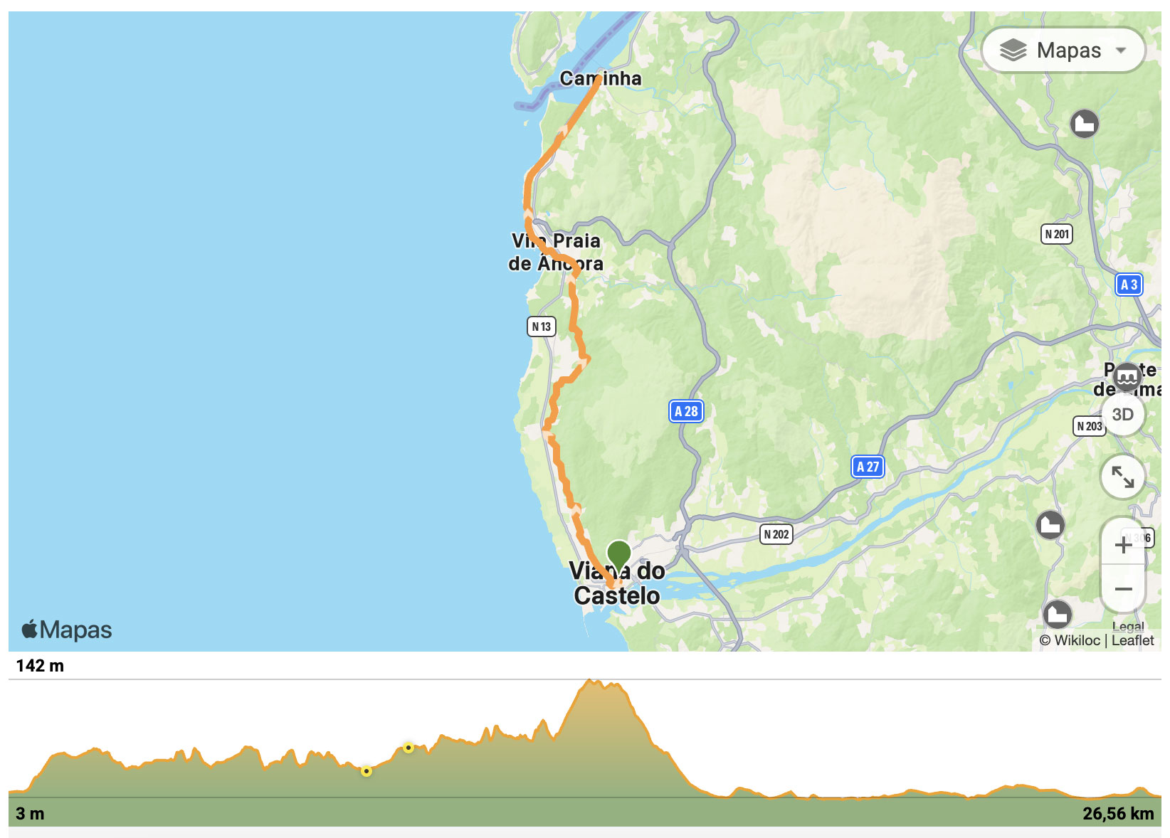 Etapa 5 -Camino Portugués de la Costa. Viana do Castelo-Caminha
