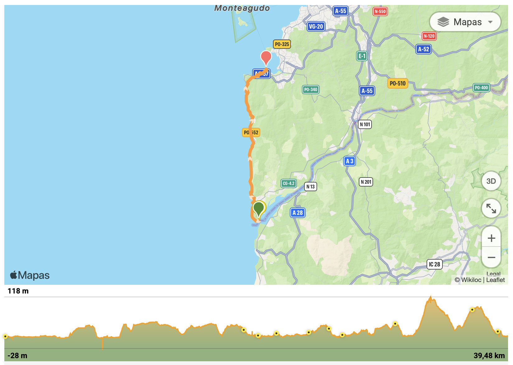 Etapa 6 - Etapa caminho português da Costa -Caminha -Baiona
